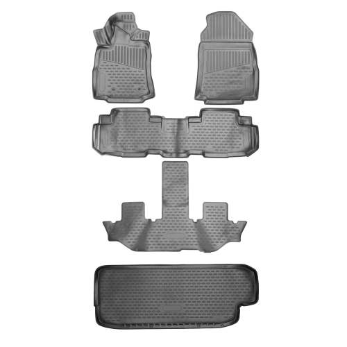 2019-2025 Subaru Ascent Floor Mats & Cargo Liner Full Set Black