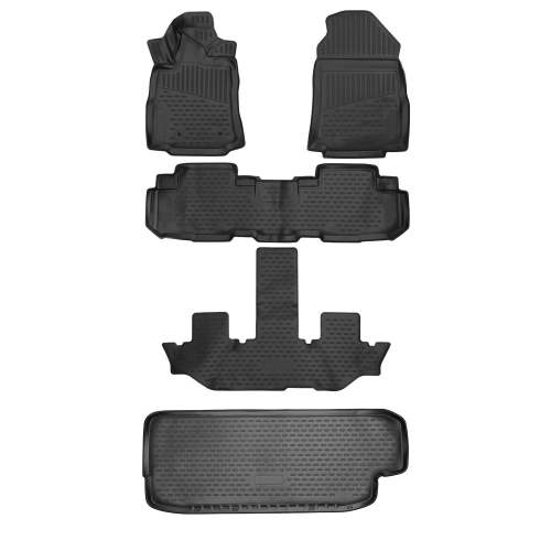 2019-2025 Subaru Ascent Floor Mats & Cargo Liner Full Set Black