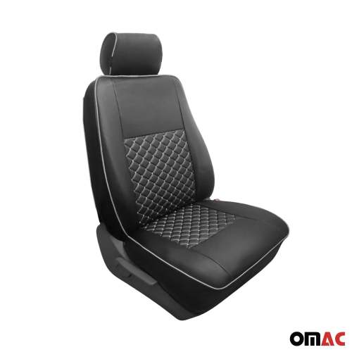 2015-2025 Ford Transit Leather Custom fit Car Seat Cover Black White