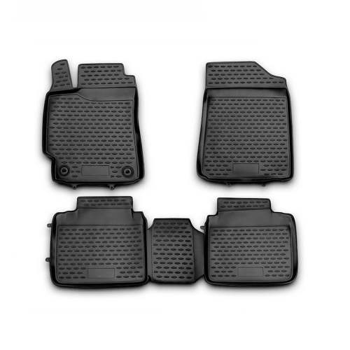 2012-2017 Toyota Camry Floor Mats Liners Full Set All Weather Black