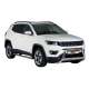 2017-2025 Jeep Compass Bull Bar Push Front Bumper Grille Silver 1 Pc