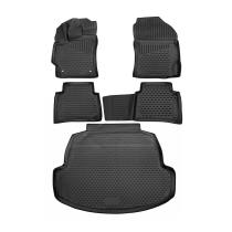 2020-2025 Toyota Corolla Floor Mats & Cargo Liner Full Set All Weather Black