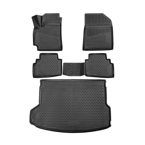 2021-2025 Kia Seltos Floor Mats & Cargo Liner Full Set Black