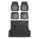 Ford Fusion Semi-Custom fit Floor Mats & Cargo Liner Waterproof Black 6Pcs