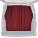 Mercedes Sprinter Trunk Tailgate Curtain Red 2 Privacy Curtains
