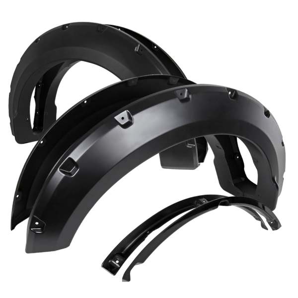 2015-2017 Ford F-20150 Styleside Smooth Rivet Style Fender Flares Protector