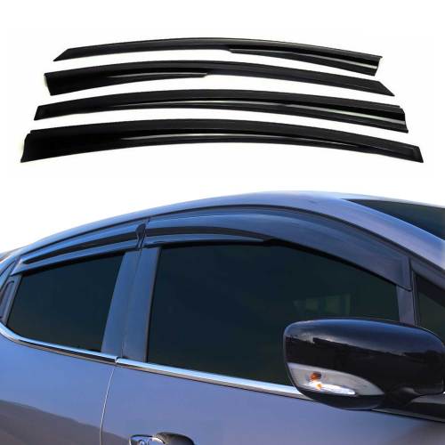 2012-2014 Volkswagen Passat Sedan Window Visor Vent Rain Deflector 4Pcs Smoke