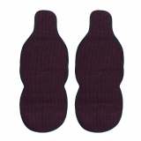 RAM Antiperspirant Front Seat Cover Pads Black Red 2 Pcs