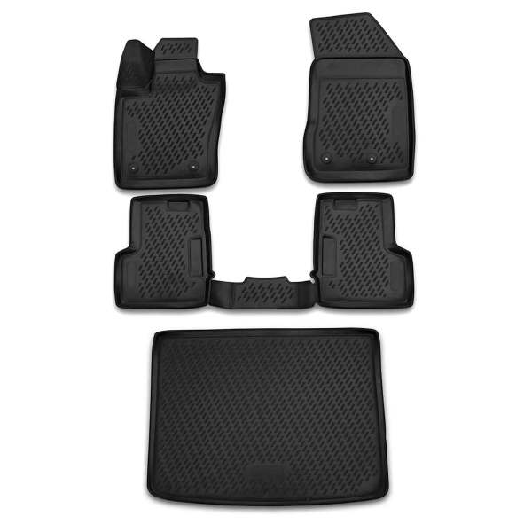 2015-2023 Jeep Renegade Floor Mats & Cargo Liner Full Set All Weather Black