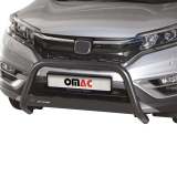 2017-2019 Honda CR-V Bull Bar Push Front Bumper Grille Stainless Steel Black 1Pc
