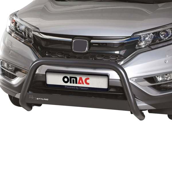 2017-2019 Honda CR-V Bull Bar Push Front Bumper Grille Stainless Steel Black 1Pc
