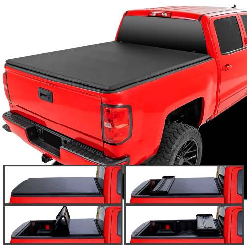 2007-2019 Chevy Silverado / Sierra 1500 Crew Cab 5'8 Soft Bed Tonneau Cover