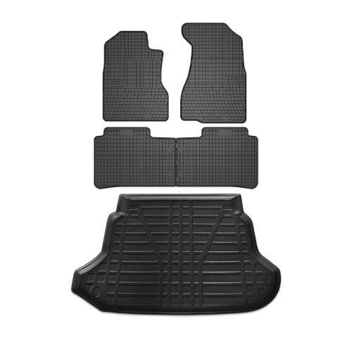 2002-2006 Honda CR-V Floor Mats & Cargo Liner Full Set All Weather Black