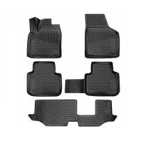 2018-2025 VW Atlas Floor Mats Liners Full Set All Weather Black