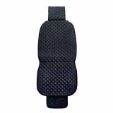 Land Rover Leather Breathable Front Seat Cover Pads Black Blue 1Pc