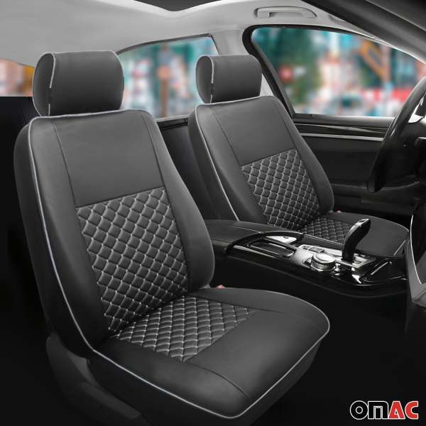 2006-2018 Mercedes Sprinter W906 Leather Custom fit Seat Cover Black White