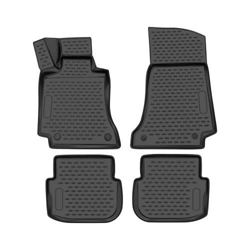 2017-2023 Mercedes C Class W205 OMAC Floor Mats Liner All-Weather TPE Black 4x