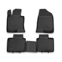 2011-2015 Hyundai Sonata Hybrid Floor Mats Liners Full Set All Weather Black