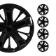Hawaii Hub Caps Wheel Cover 15 Black Full Set 4 pcs.