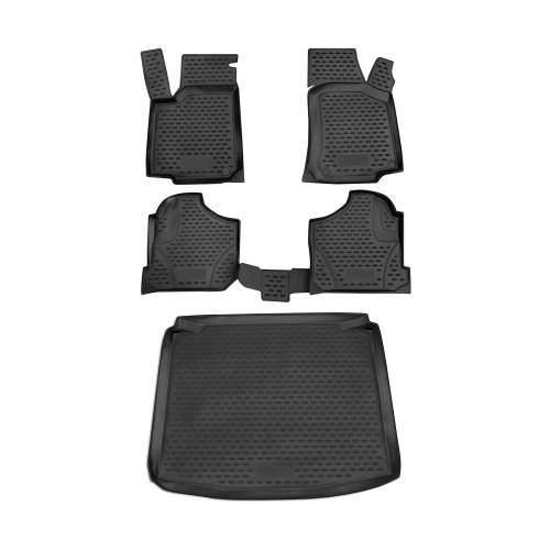 1998-2003 VW Golf Mk4 Floor Mats & Cargo Liner Full Set 3D All Weather Black