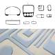 1997-2001 Honda CR-V Aluminium Look Dashboard Console Trim Kit 9 Pcs