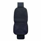 Audi Leather Breathable Front Seat Cover Pads Black Blue 1Pc