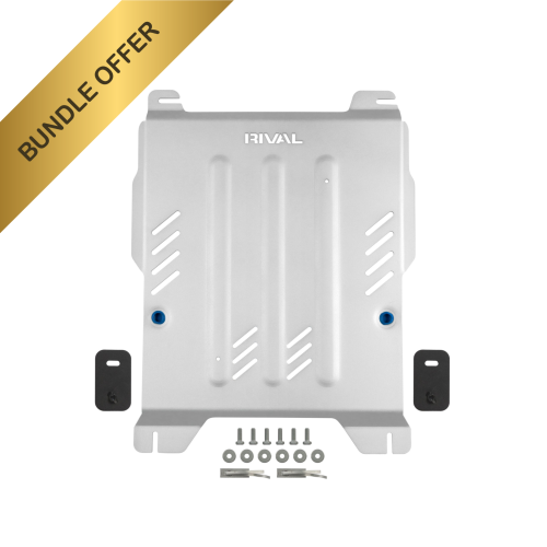 RIVAL Aluminum Transmission Skid Plate 2024-2025 Ford Ranger* including Raptor | 2021-2025 Ford Bronco 4Door