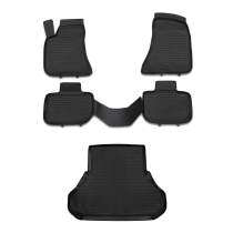 2011-2023 Chrysler 300 300C 300S RWD Floor Mats & Cargo Liner Full Set All Weather Black