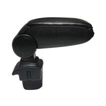 2012-2014 Ford Focus Black Center Console Armrest Plastic PU Leather 1Pc
