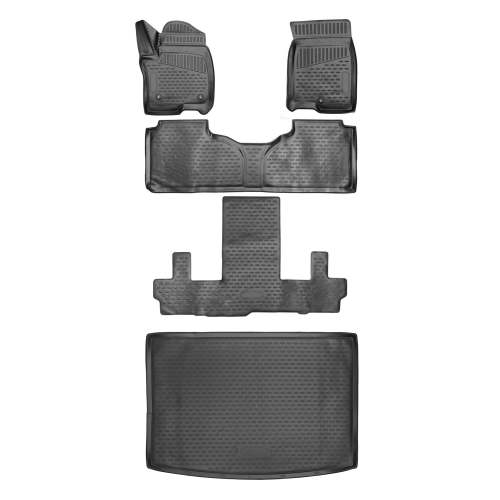 2021-2025 GMC Yukon XL Floor Mats & Cargo Liner Full Set Black