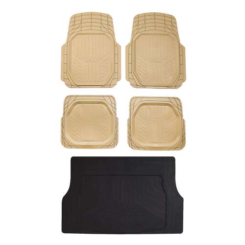 OMAC Floor Mats and Cargo Liners Semi Custom Universal for Cars SUV Beige
