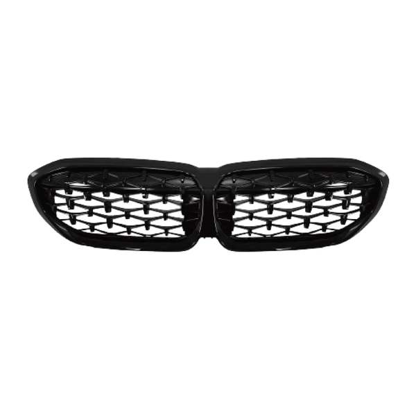 2019-2025 BMW 3 Series G20 Sedan Front Kidney Grille Glossy Black Meteor Diamond