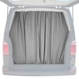 RAM ProMaster City Trunk Tailgate Curtain Gray 2 Privacy Curtains