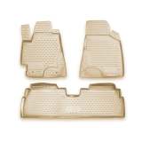 2001-2007 Toyota Highlander Floor Mats Liners Full Set All Weather Beige