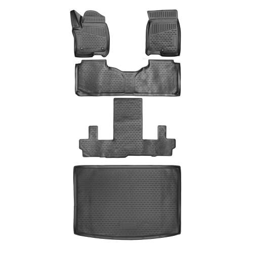 2021-2025 Chevrolet Suburban Floor Mats & Cargo Liner Full Set Black