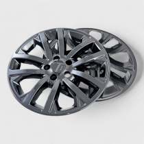 2020-2023 Jeep Cherokee Wheel Cover Hubcaps Set Gloss Black 8Pcs PP