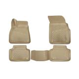 2018-2025 Audi Q5 / SQ5 (Typ FY) Floor Mats Liners Full Set All Weather Beige