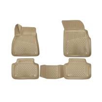 2018-2025 Audi Q5 / SQ5 (Typ FY) Floor Mats Liners Full Set All Weather Beige
