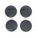 2013-2023 Chevrolet Traverse Licensed Wheel Cap Emblem Set Gloss Black 4Pcs ABS Plastic