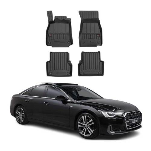 2019-2024 Audi A6 S6 RS6 Sedan Avant Allroad Premium Floor Mats Liners Full Set All Weather Heavy Duty