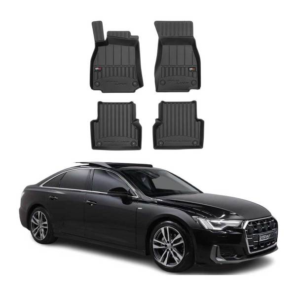 2019-2024 Audi A6 S6 RS6 Sedan Avant Allroad Premium Floor Mats Liners Full Set All Weather Heavy Duty