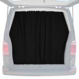 Ford Transit Trunk Tailgate Curtain Black 2 Privacy Curtains