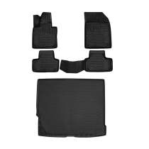 2018-2025 Volvo XC60 Floor Mats & Cargo Liner Full Set All Weather Black