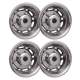 Chevrolet Express 16 Dual Wheel Simulator Hubcaps Chrome Silver Gloss 2Pcs