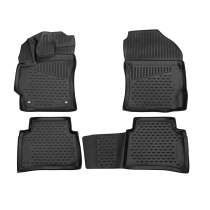 2020-2025 Toyota Corolla Sedan Floor Mats Liners Full Set All Weather Black