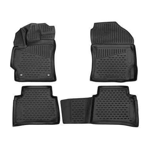 2020-2025 Toyota Corolla Sedan Floor Mats Liners Full Set All Weather Black
