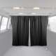 54 x 71 Cab Divider Van Cabin Curtain Campervan Kit Black