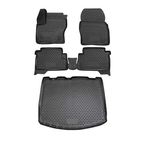 2013-2019 Ford Escape Floor Mats & Cargo Liner Full Set All Weather Black