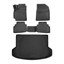 2021-2025 Kia Seltos Floor Mats & Cargo Liner Full Set Black