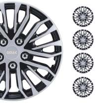 Rimini Hub Caps Wheel Cover 14 Grey & Black Full Set 4 pcs.